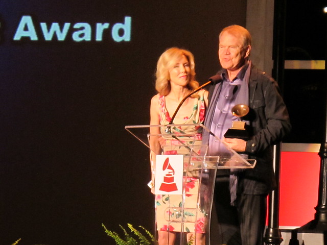 GLEN CAMPBELL receives a lifetime achievement Grammy