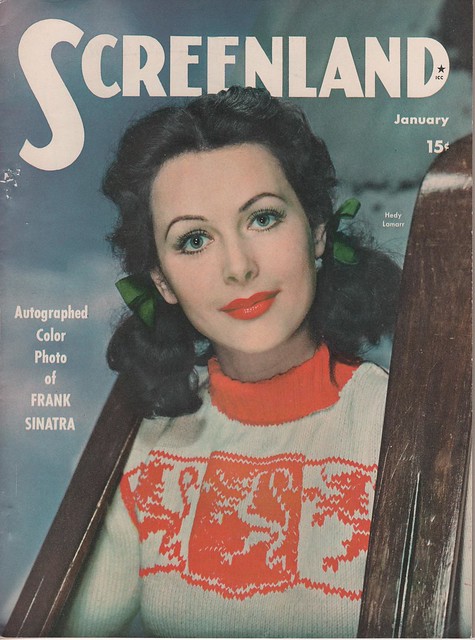 HEDY LAMARR on the January 1944 Screenland