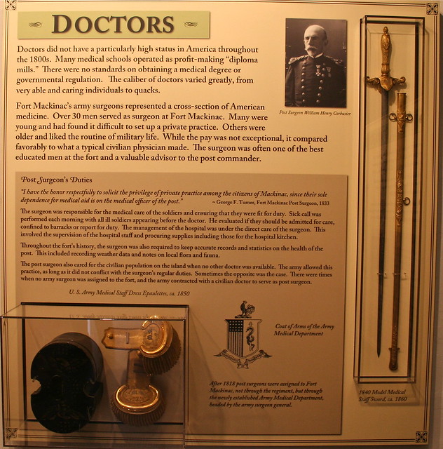 Over Thirty Men Served as Surgeons at Fort Mackinac.