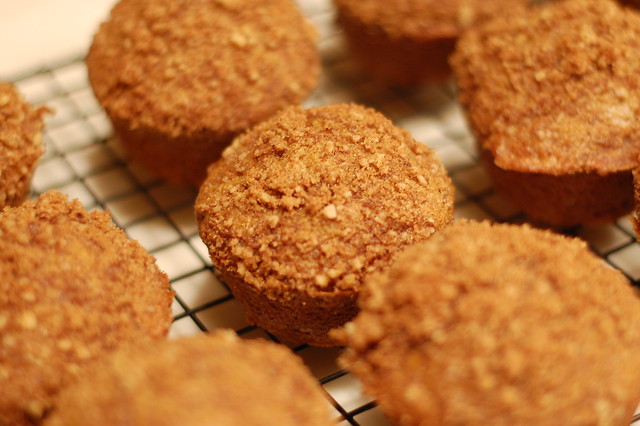 Walnut Streusel Pumpkin Muffins