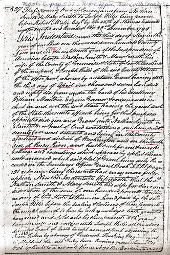 Joseph Willis SC Deed May 3, 1794. 174 Acres 1 of 2