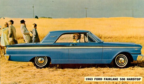 1963 Ford Fairlane 500 Hardtop aldenjewell Tags ford hardtop postcard 500