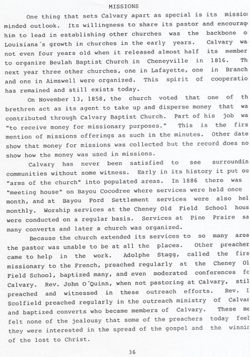 History of Calvary Baptist Church Bayou Chicot, Louisia (29)