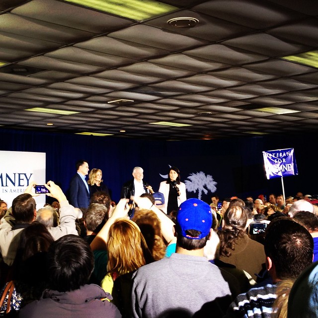 Mitt Romney with NIKKI HALEY in Sumter SC