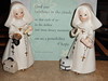 Nursing Sister figurines and MAYA ANGELOU quote