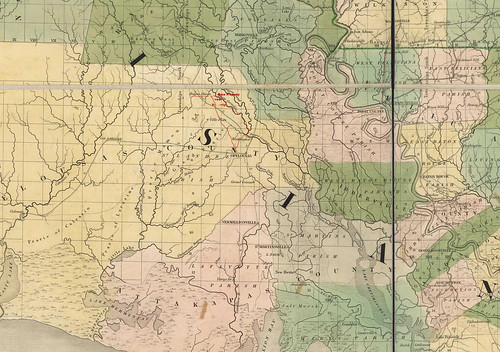 1839 map of south louisiana