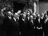 Willy Brandt poses with the German Marshall Funds founding Board of Trustees