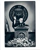 Walter Cronkite, CBS News ANCHORMAN/commentator, delivers the commencement address at the University of Michigan, April 28, 1984.