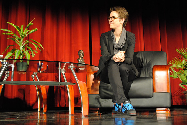 Favorite photo of RACHEL MADDOW tonight. Her and her Steinbeck award.