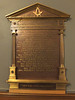 Hamilton Masons WWII plaque