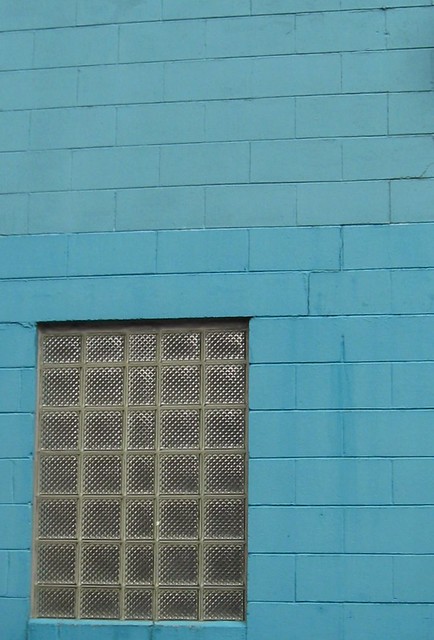 Window in Blue Wall
