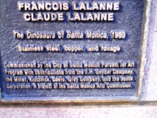 Francois and Claude Lalanne present The Dinosaurs of Santa Monica