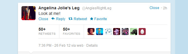 Angelina Jolie Right Leg Twitter