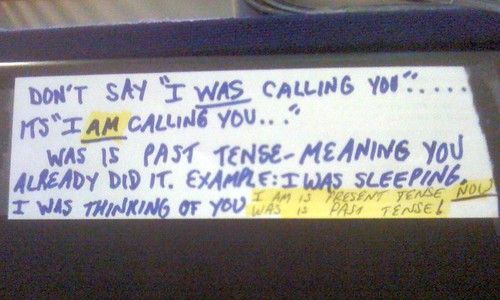 Don't say "I WAS calling you"..... its "i AM calling you ..." Was is past tense - meaning you already did it. Example: I was sleeping, I was thinking of you. I am is present tense NOW was is past tense!