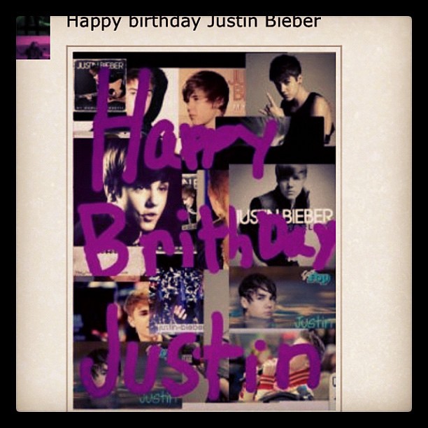 Happy birthday Justin Bieber
