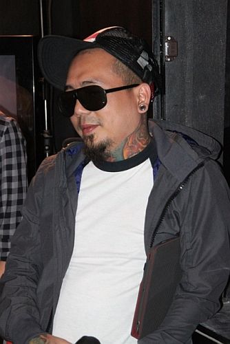 Nominee Jay of Kamikazee during MMA 2012 announcement of nominees (photo by Allan Sancon)