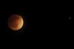 Mars Gets PhotoBombed! - Full Lunar Eclipse - Explore #1 4/16/14