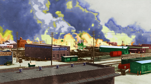 Colorized image from the Tulsa Race Riot by imarcc, on Flickr