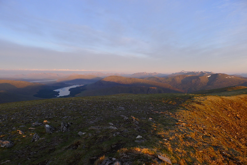 Sunlight illuminates the West Highlands