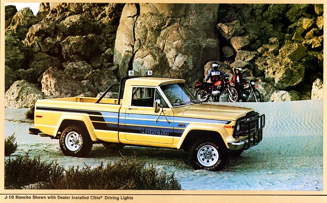 truck jeep pickup 1980 brochure honcho j10