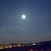 blauer Nacht-Himmel Langzeibelichtung Nacht 15 sec  mit Mond