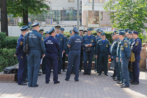Briefing members of MOE. ©  Evgeniy Isaev