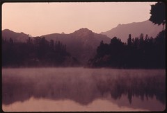 Early morning at Malibu Lake in the Santa Moni...