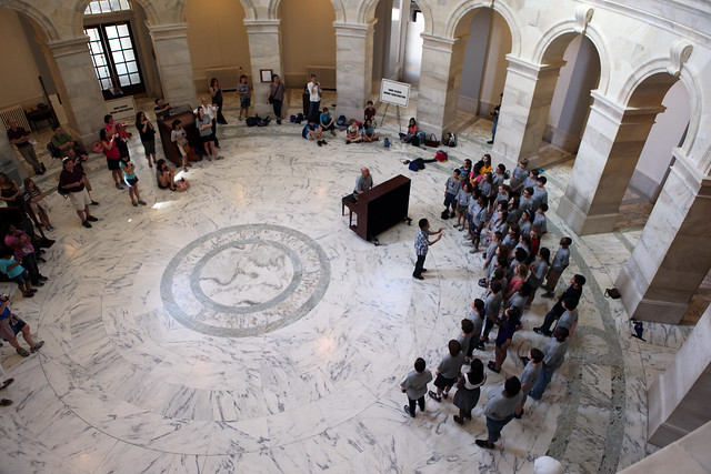 CAB CALLOWAY students perform in Russell Rotunda