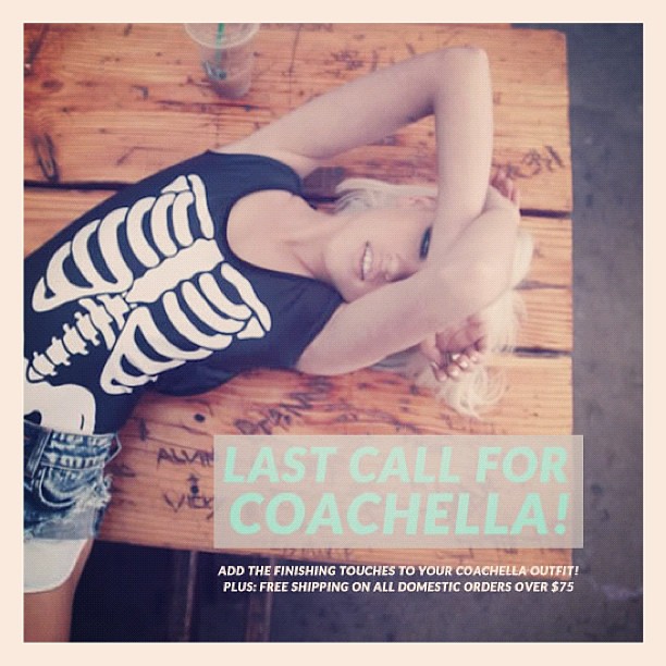 Last call for #COACHELLA!!! @wildfoxcouture bathing suits...