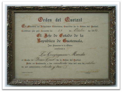 Orden del Quetzal - Gran Cruz