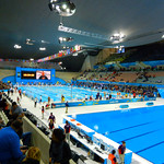 Swimming, Aquatics Centre, Olympic Park, Stratford, London, England, UK