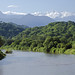 Vista della Sierra Nevada de Santa Marta dal rio Palomino