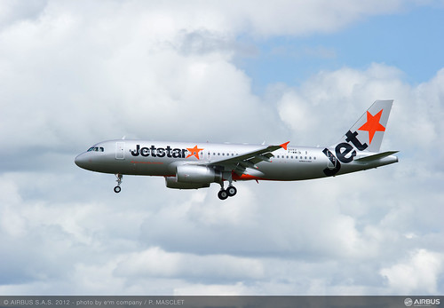 Jetstar Japan's first Airbus A320 aircraft departs for Tokyo, Japan from Toulouse, France