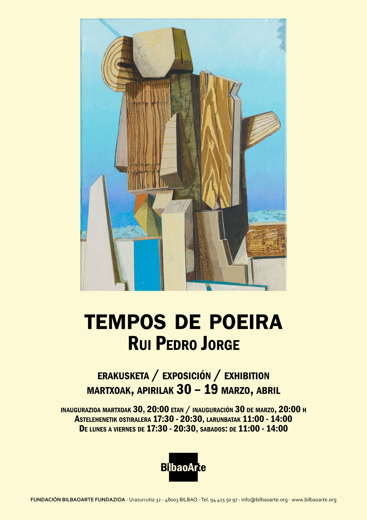 “Tempos de Poeira”, Rui Pedro Jorge. Exposición BilbaoArte, 30/03/2012