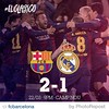 by @fcbarcelona Final! FC Barcelona vs Real Madrid (2-1) 18 Mathieu 55 Luis Suárez / 30´Cristiano Ronaldo ‪#‎ElClasico‬ Visca el Barça! via @PhotoRepost_app