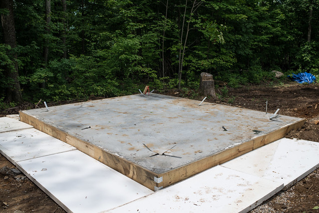 Pouring Cottage and Solar Shed Foundations » return to home
