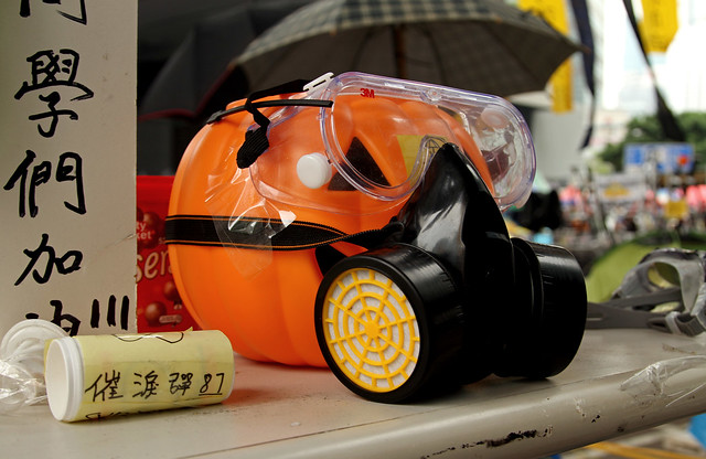 Pumpkin in a Gas Mask
