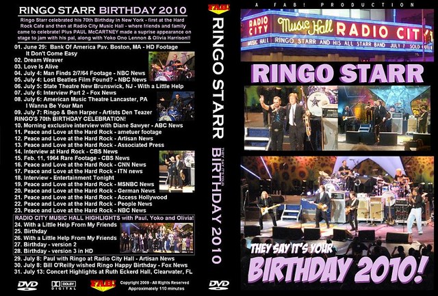 Ringo Starr They Say Its Your Birthday 2010