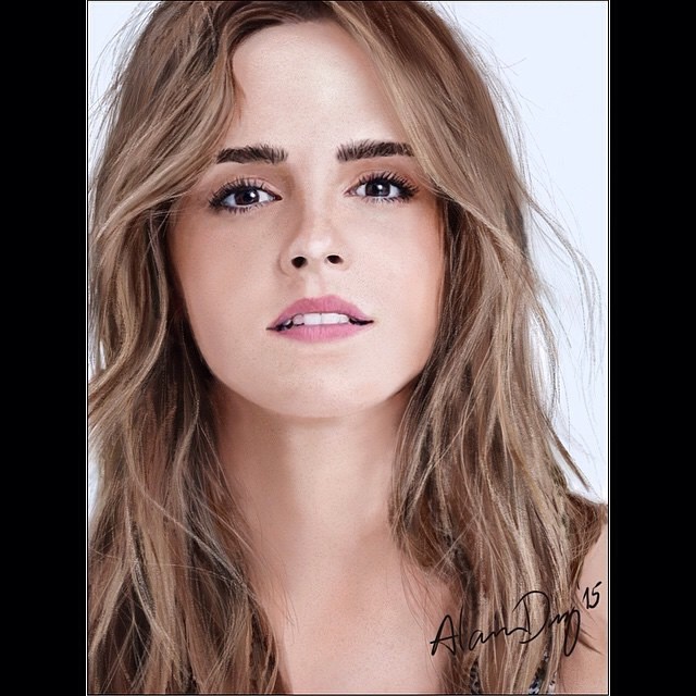 Repost from @instyle_ As I said in my previous post, I’ve been really busy for the last few weeks because of the exams. Now I could spend some hours to finish my artwork and I hope you like it! 😊 EMMA WATSON - Using #adonitusa Jot Touch and #procrea