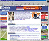 An early 2002 CricInfo India site homepage