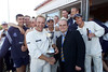 Presenting the CricInfo Second Division Championship to Chris Adams of Sussex