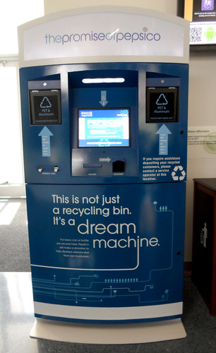 The PepsiCo Dream Machine can be found in the Joliet Junior College Campus Center cafeteria, 1215 Houbolt Road in Joliet.