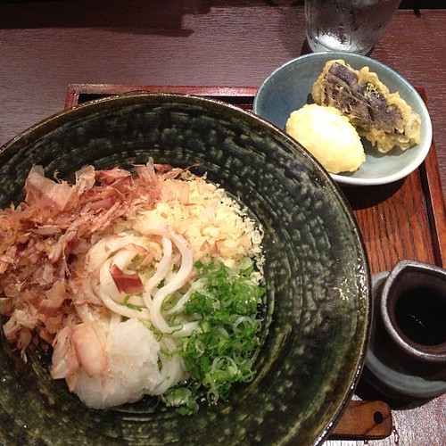 Bukkake udon from Marugame Monzo hit the spot.