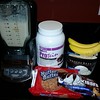 GAINZ! Just got my new Ninja Blender and broke it in with a my post training shake of Usplabs OxyElite Protein, Nutter Butter cookies, Vanilla ice cream, ice, milk, extra peanut butter and Hersheys Kisses..BOOM!..
