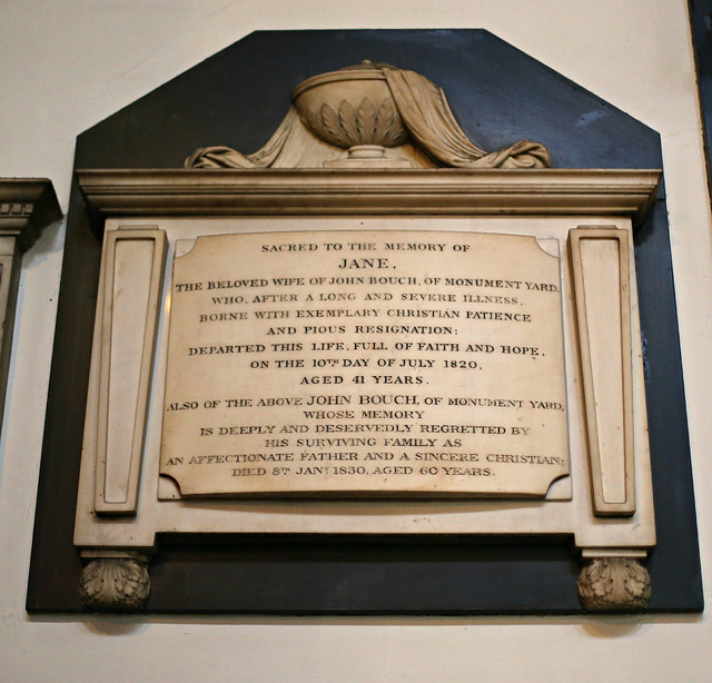 Memorials, St Magnus the Martyr, Lower Thames Street, City of London
