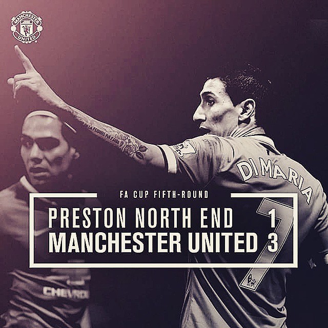 Preston North End 1-3 Manchester United 😘😍🙌   #MUFC #FACup #GGMU