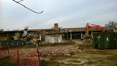 Wakefield High School demolition ©  Michael Neubert