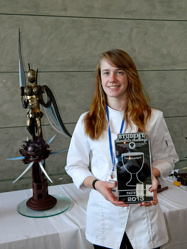 Brooke Hoekstra won first place in Pastry Live's Student Chocolate Challenge in August 2013.