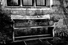 Winston Spencer Churchill - Bench at Chartwell, Kent - Black and White