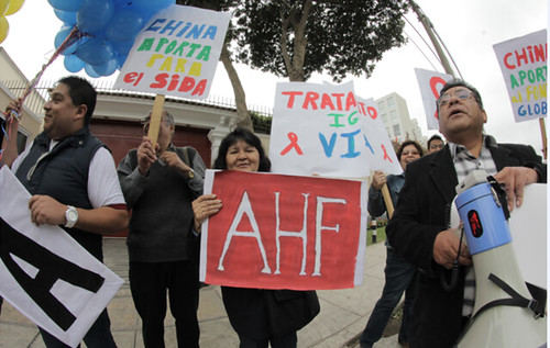 Peru: China Global Fund Protest